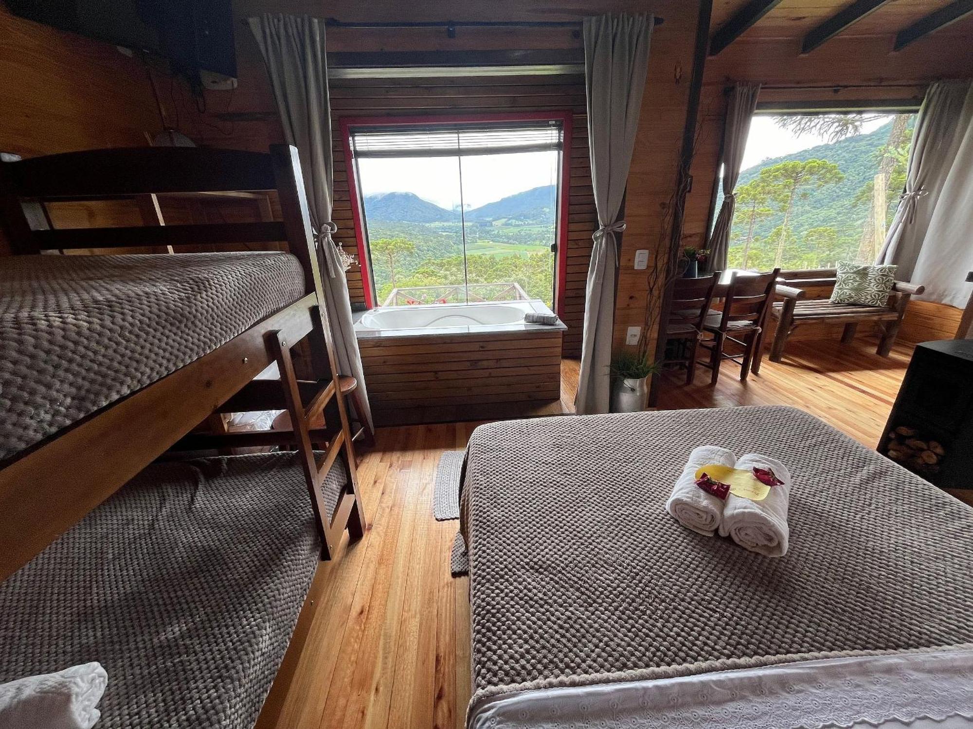 Chales Incriveis Com Banheira De Hidromassagem E Vista Encantadora Urubici Buitenkant foto