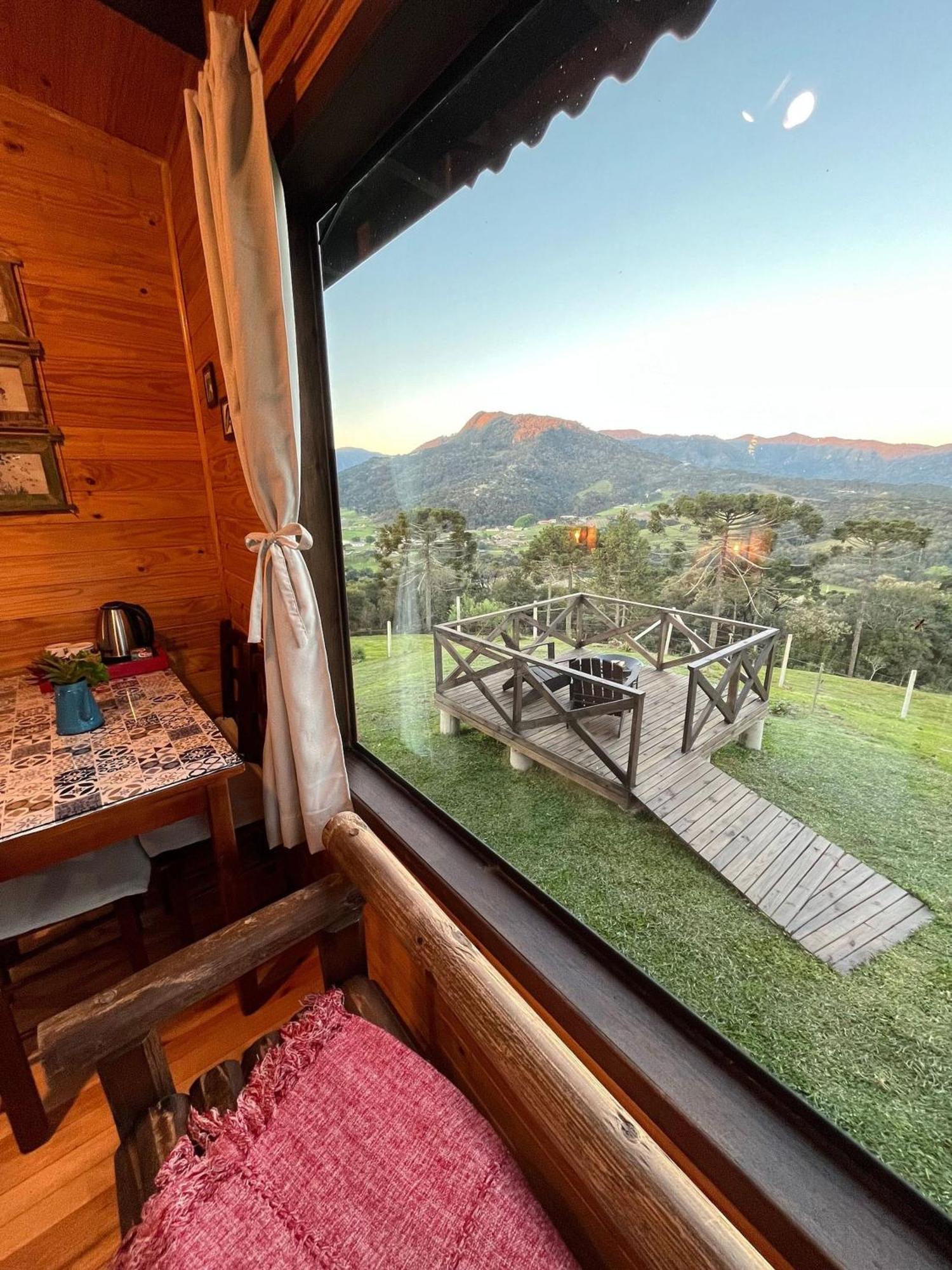 Chales Incriveis Com Banheira De Hidromassagem E Vista Encantadora Urubici Buitenkant foto
